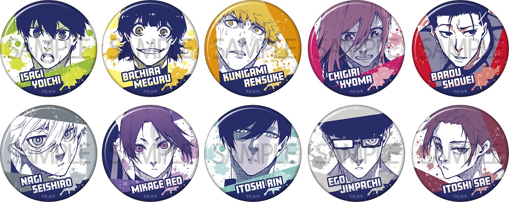 アニカプ＞「ブルーロック」缶バッジ（全10種）】が好評発売中！ 詳細