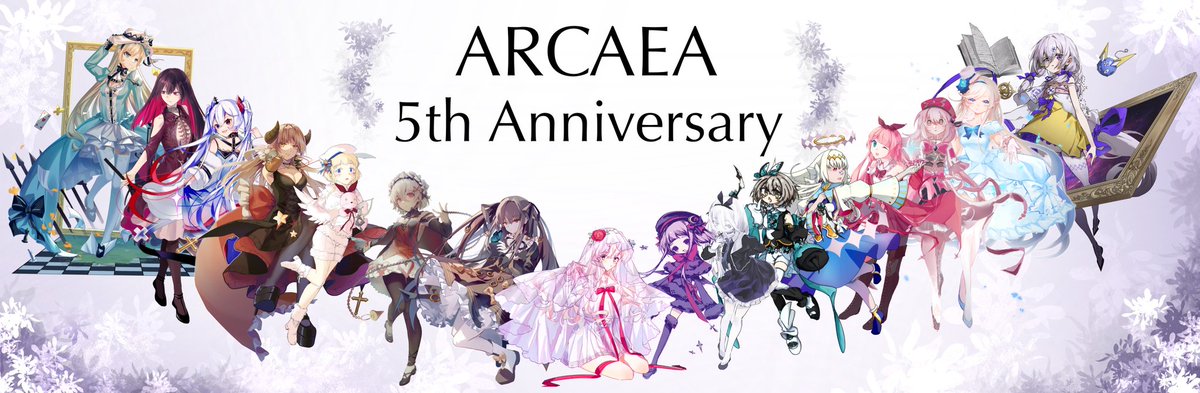Arc_CNSlashTeam's tweet photo. #arcaea_art 
Congratulations to Arcaea’s fifth anniversary!🥳🥳🥳
With the love for the game and/or for the characters, 16artists from China collaborated to create an illustration to celebrate Arcaea’s birthday.Great appreciation for @lowiro_staff and wish Arc a brighter future! https://t.co/xfZlDF3MIK