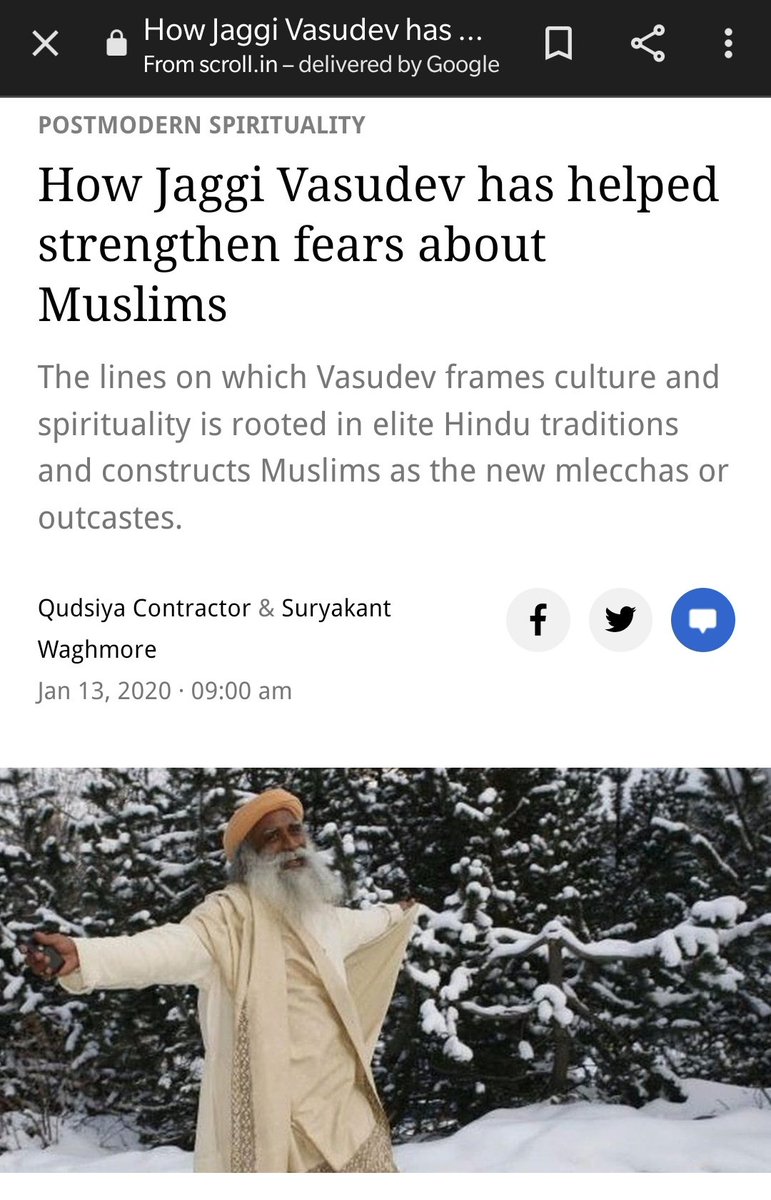 alishan_jafri's tweet photo. Dear @Trevornoah @TheDailyShow 

Please hire a good researcher. Sadguru is a big enabler of Islamophobia in India. He rationalizes the anti-Muslim policies of this regime like CAA. 
https://t.co/yeHUhqhSnH

https://t.co/DAOxvWwgbu

https://t.co/E3Zmvb2cWe

https://t.co/4EPFNTfo6x https://t.co/xpsUaFdZB8