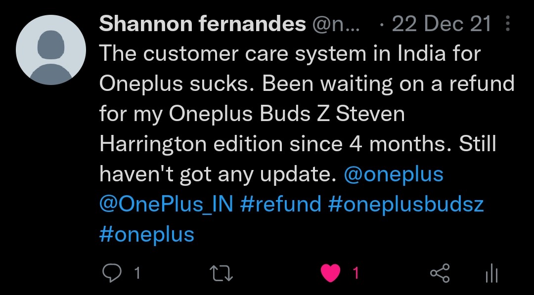 n00bmaster6969's tweet photo. Issue still not yet resolved. OnePlus customer care seriously sucks. Sorry to say I lost my faith in the brand completely.
 #FixSupportTeam
@OnePlus_IN @oneplus @OnePlus_Support https://t.co/70XlgBsNkx