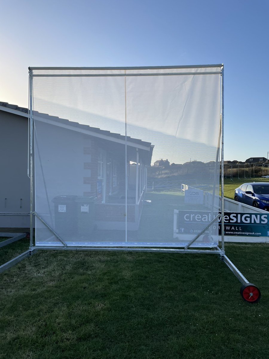 More investment &amp; improvements at <a href="/beaconcc/">Beacon Cricket Club 🏏</a> yesterday. New 3 bay roll on net and sightscreen installed ready for the new <a href="/cornwall_league/">Cornwall Cricket League</a> season in just 5 weeks time!!!

#stackdontslack
