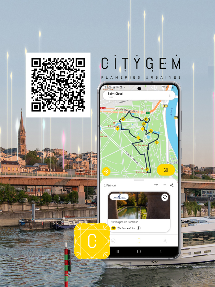 VilleSaintCloud's tweet photo. (...)
En téléchargeant l'application CityGem vous pourrez vous laisser guider par un contenu audio à la découverte les merveilles historiques du Domaine de Saint-Cloud.

👉 L'application CityGem est disponible sur AppleStore et GooglePlay : https://t.co/IiixJGjt2t https://t.co/HHcDVO3bzu