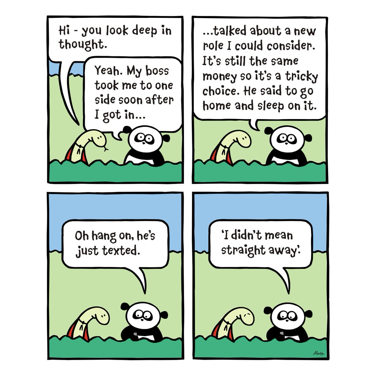 yellowberryhill's tweet photo. The panda must ponder... #newjob #jobsearch #newcareer #careeradvice #jobfinder https://t.co/d1znTqTI1L