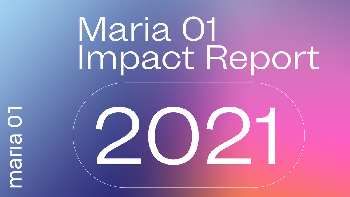 MariaZeroOne's tweet photo. The Maria 01 Impact Report 2021 is out!
 
Today we’re sharing the highlights from the community and startup ecosystem with you. €358M funding raised, 271 new jobs created &amp; 65 different nationalities working from the campus.
 
What else? Read the report 👉https://t.co/RZbAg8VyD2 https://t.co/xDhRzBXE9k