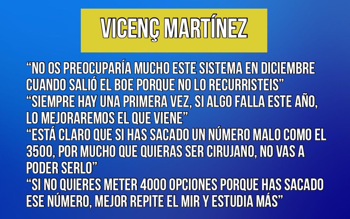 Que a nadie se le olvide quién es Vicenç Martínez. Con estas palabras, ofendió a toda la profesión médica hace unos meses, y parece dispuesto a volver a hacerlo. De este tipo de gente se rodea <a href="/CarolinaDarias/">Carolina Darias</a>. Toda una garantía. #Domingosanitario