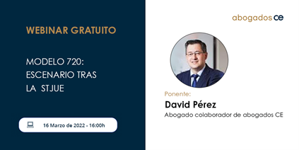 ceabogados's tweet photo. 💻 #webinargratuito: #Modelo720. Escenario tras la STJUE
📝 16 marzo 
🕓 16:00 hs
🗣📢 Ponente: David Pérez
👨‍💼 Moderador: Ángel Cardo 
🔗 Apúntate: https://t.co/ELYlbJdgFp
¡¡Te esperamos!! https://t.co/34nkLDEwVb