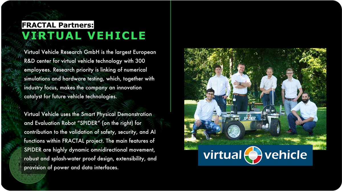 FRACTAL Project: Empowering Edge Computing (@project_fractal) on Twitter photo <a href="/VIRTUAL_VEHICLE/">VIRTUAL VEHICLE</a> is the largest European R&D center for #virtualvehicle technology based in Austria🇦🇹 Its research priority & heavy industry focus, make it an #innovation catalyst for #futurevehicle technologies🚙
#fractal_partners <a href="/VIRTUAL_VEHICLE/">VIRTUAL VEHICLE</a> is the largest European R&D center for #virtualvehicle technology based in Austria🇦🇹 Its research priority & heavy industry focus, make it an #innovation catalyst for #futurevehicle technologies🚙
#fractal_partners