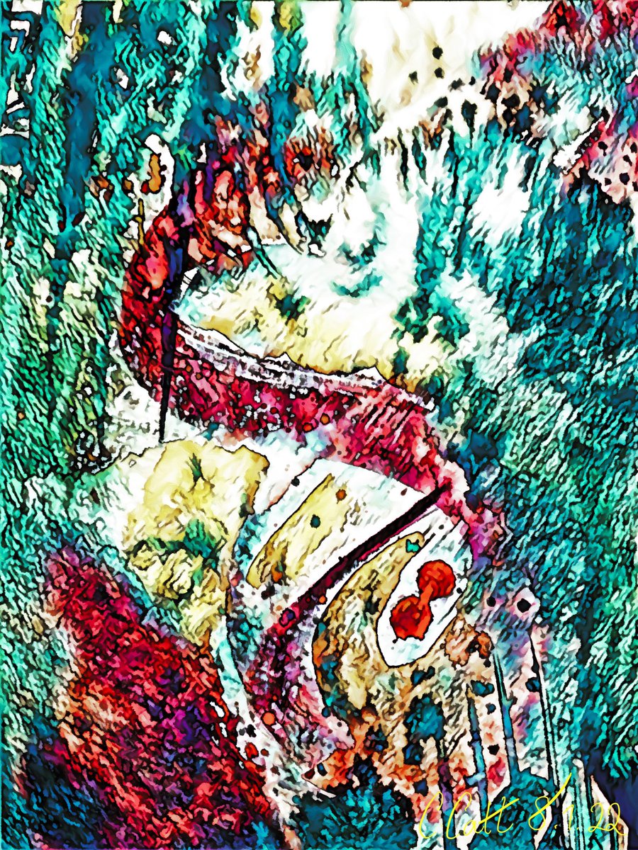 Mashing up traditional art (in this case, watercolour) with digital opens up all sort of exciting possibilities. I often start with an open mind as to what will be created - no plan. Sometimes something wonderful emerges…