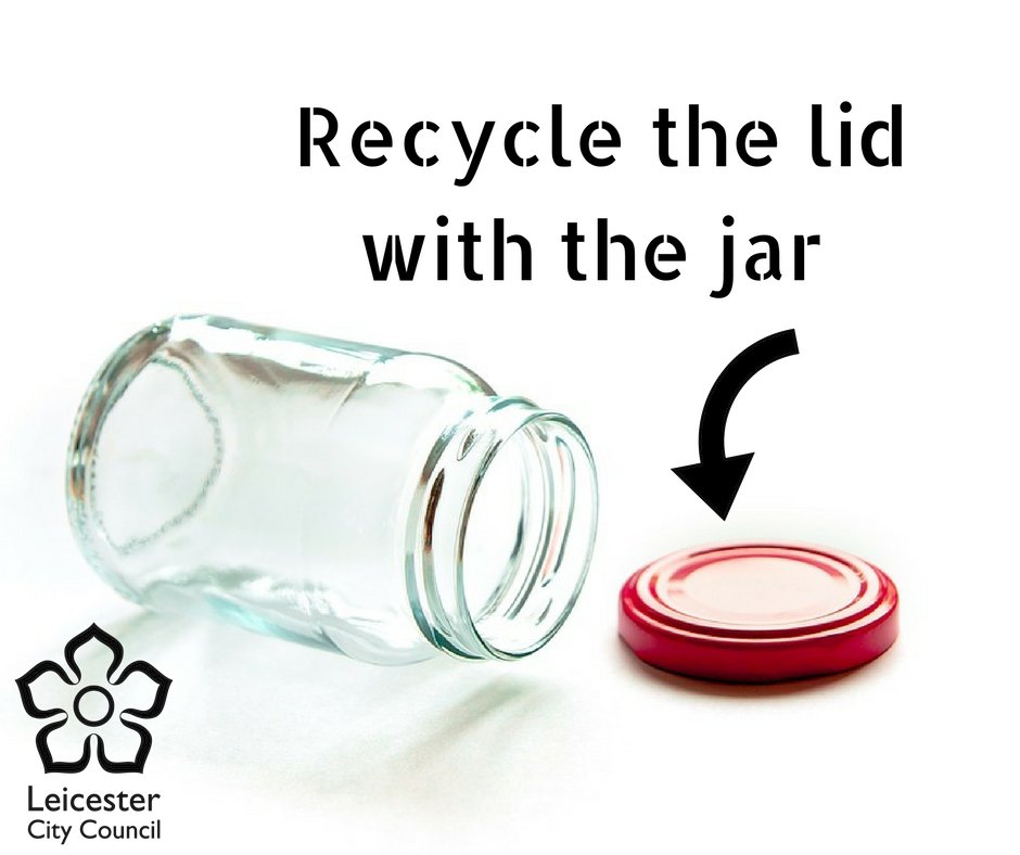 If you put the lid back on your empty jar, it can still be recycled! 😀

In fact, it makes it easier to recycle small lids that would otherwise fall through small gaps in the sorting machinery. ♻️