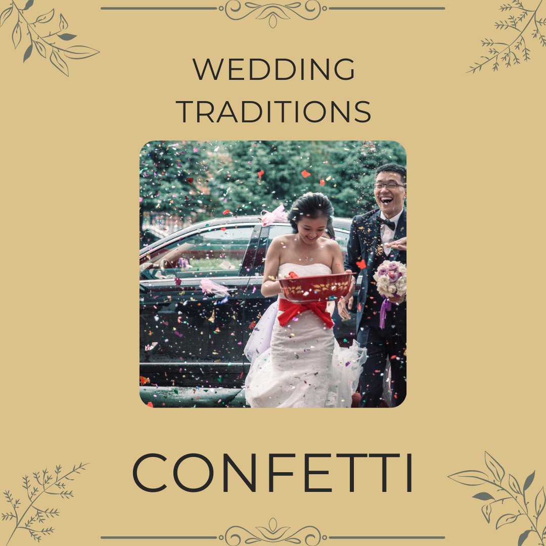 The throwing of confetti is another tradition you’re likely to come across at most weddings and dates back to around 1840. Traditionally in England, rice or grains were thrown, to symbolise bestowing fertility upon the couple.

#weddingtraditions #wednesdaywisdom