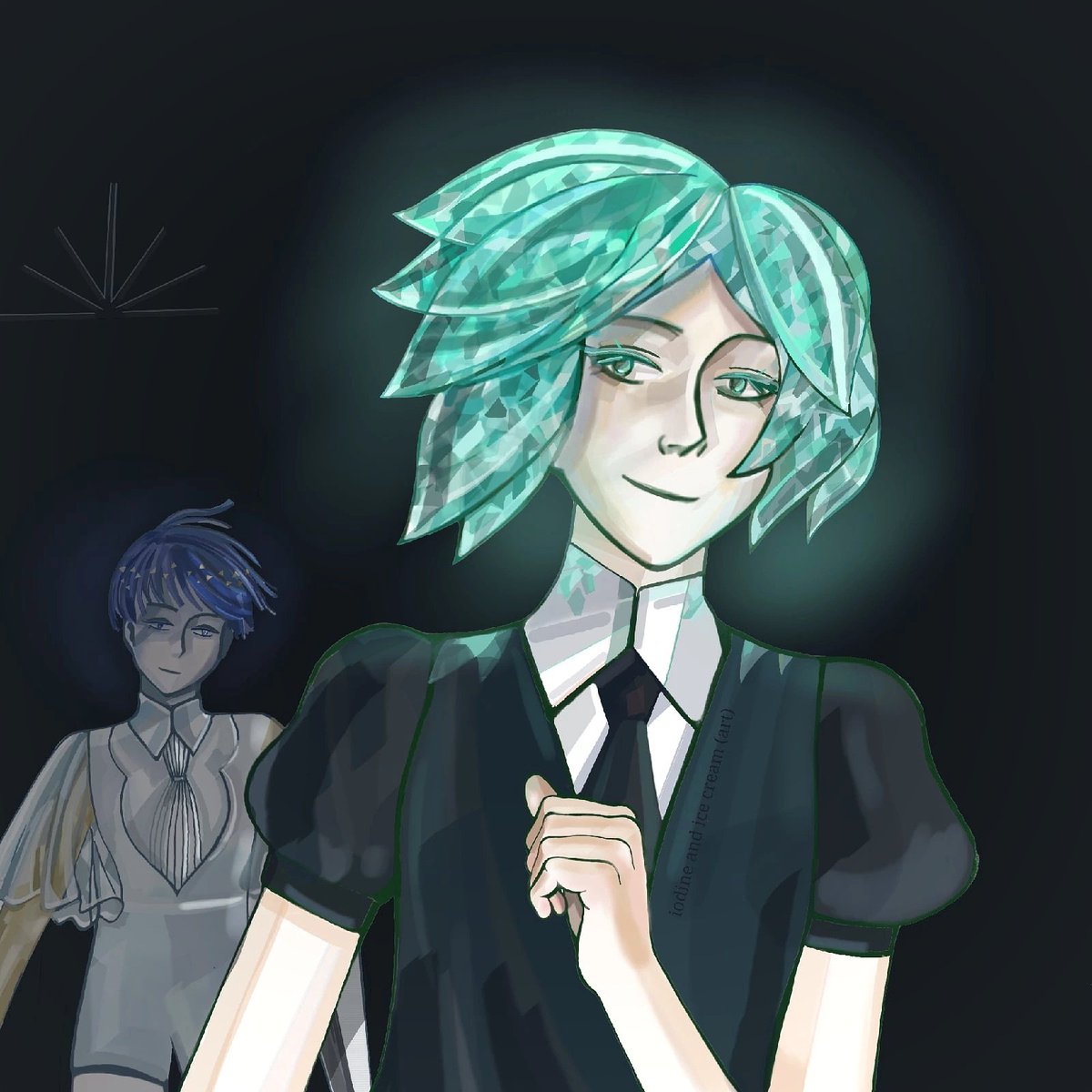 AndIodine's tweet photo. I wanted to make a simple drawing, but it didn’t work out, I hope everything will work out, I’m from Ukraine
#housekinokuni #hnk #странасамоцветов #宝石の国 #housekinokuniart
#hnk_fanart #illustrationart 
#land_of_the_lustrous
 #ArtistOnTwitter 
#phosphophyllite
#phos #宝石の国 https://t.co/hLjHSvucsL