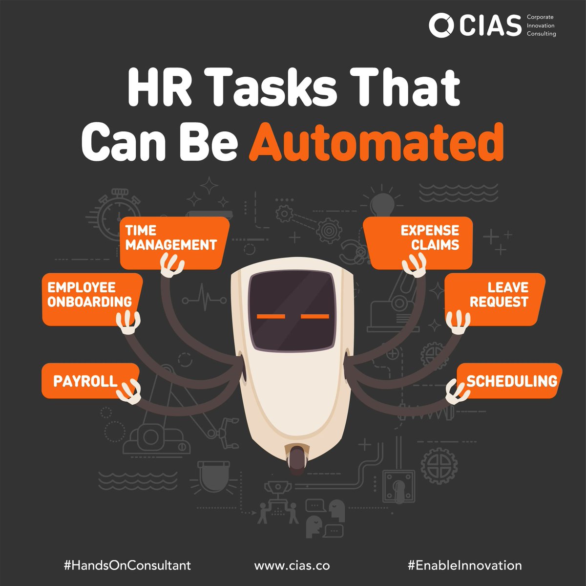 CIAS_co's tweet photo. Kalau rekan-rekan HR kira-kira pekerjaan apa lagi nih yang bisa diautomasikan? Coba dicek lagi yuk. 

Baca artikel cara memulai automasi di perusahaan, klik disini yaa https://t.co/Nwx4HXrtyW

#CIAS #HandsOnConsultant #EnableInnovation #Automation https://t.co/I2YNn3sE3D