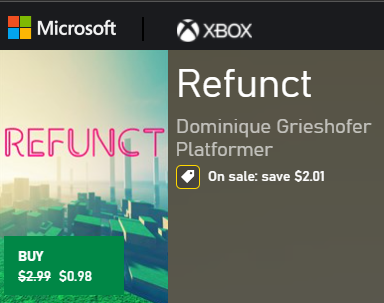 melicorn1991's tweet photo. Attention all #XboxAchievementHunters!
#Refunct is currently on sale and completion could take only 20mins (max of 2 hours) AND it is less than $1!
Here is my video with details on how to 100% it :)
https://t.co/7OhaeyiQqX https://t.co/rNxb5gyJOa