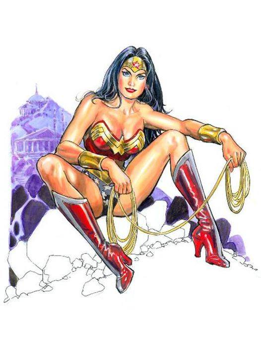 SteveChung1968's tweet photo. Wonder Woman by artist Jose Luis Garcia-Lopez. https://t.co/1C9YQ66D06