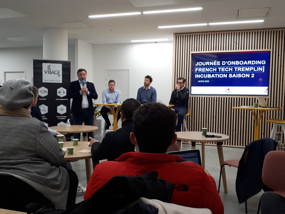 Le Village by CA Rouen Vallée de Seine (@villageca_rouen) on Twitter photo Lancement de la première promo Made in Normandie de @frenchtechtremplin à la <a href="/CiteNumerique/">Cité Numérique</a> du havre avec les partenaires du programme. Bravo aux 7 lauréats et à très vite au <a href="/VillageCA_Rouen/">Le Village by CA Rouen Vallée de Seine</a> Lancement de la première promo Made in Normandie de @frenchtechtremplin à la <a href="/CiteNumerique/">Cité Numérique</a> du havre avec les partenaires du programme. Bravo aux 7 lauréats et à très vite au <a href="/VillageCA_Rouen/">Le Village by CA Rouen Vallée de Seine</a>
