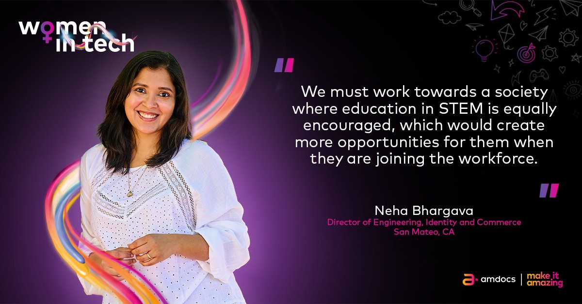 Amdocs's tweet photo. Put your hands together for our four spectacular #WomeninTech that we are featuring this International Women's Day. 👏👏👏

Meet Neha, Nicoleta, Anjali and Lilach.
Read more about their thoughts on equality here> https://t.co/Zc0EC2V2z1

#IWD2022 #MakeitAmazing #TheFutureisEqual https://t.co/fLOubSeUva