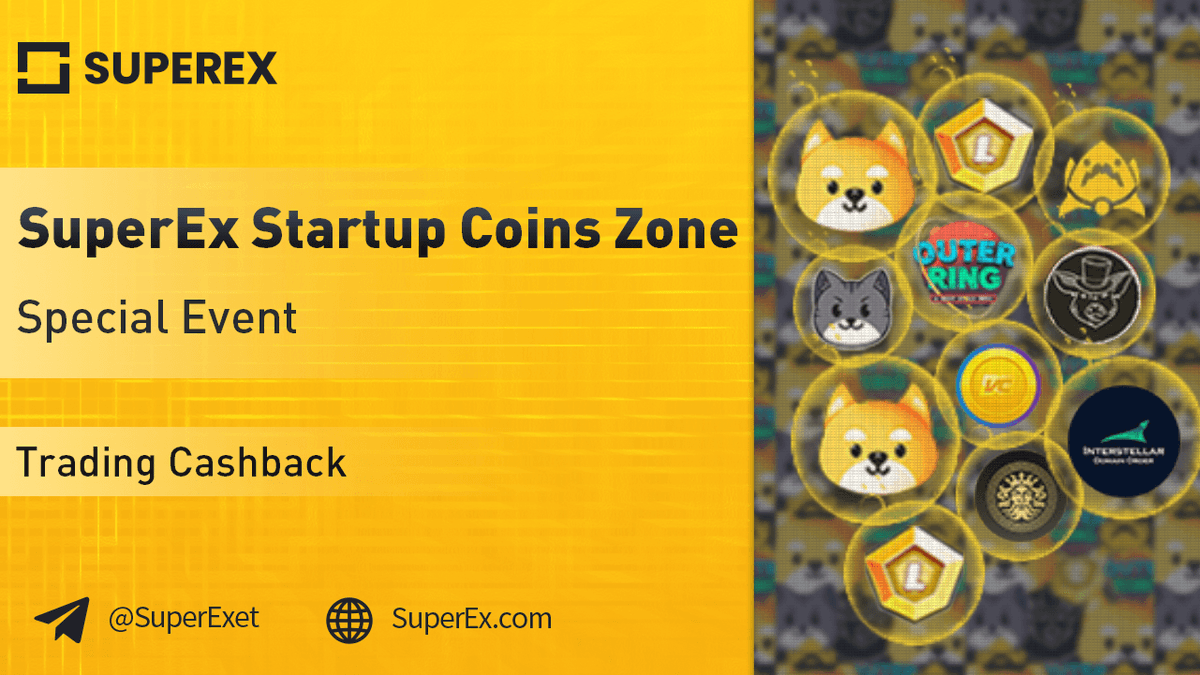 SuperExet's tweet photo. https://t.co/4qtNlN9Wht👽 Startup Coins Event Continues🥳

New Coins Listed: $GODZ $IDO $VCG
Trade the Startup Coins and receive cash back rewards💸

➡️Trade: https://t.co/rye1xvMSLF
➡️Details: https://t.co/NvAxZeUlp1

#trading #BTC #ETH #SOL #MANA #newlisting #crypto #dogecoin https://t.co/S9cfGRarml