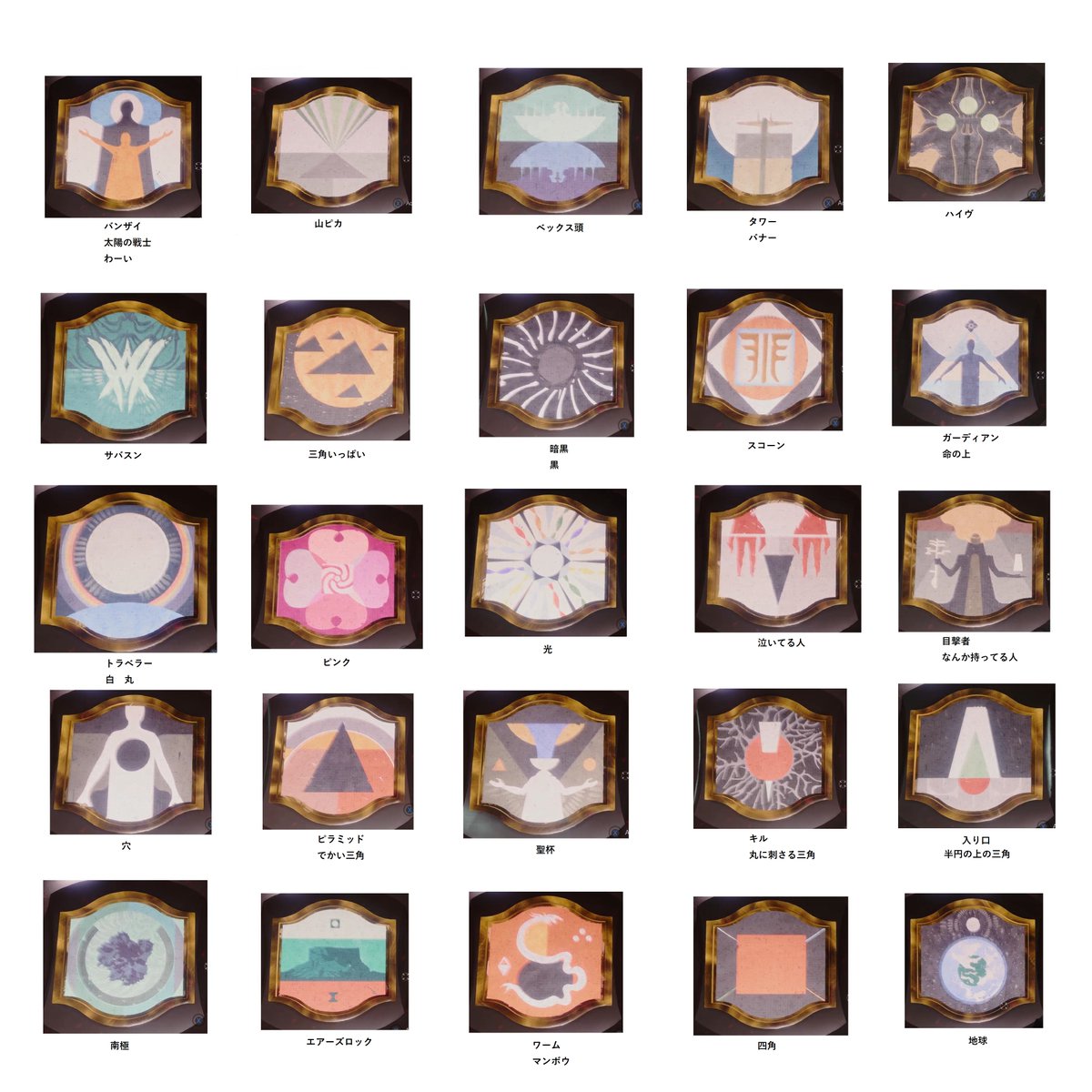 門弟の誓いレイドの何がワクワクするかと言うとシンボル、絵柄の名前