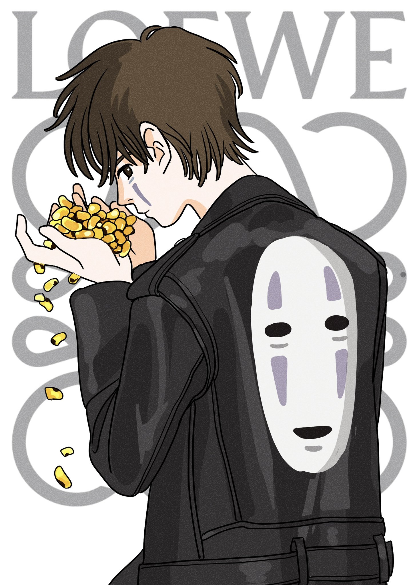 تويتر Rikaco على تويتر カオナシ No Face Loeweの千と千尋シリーズ 狂ってて好き Loewe S Spirited Away Series Crazy And I Love It ジブリ 千と千尋の神隠し カオナシ ロエベ ジブリ好きな人と繋がりたい Ghibli Spiritedaway Illustration Loewe