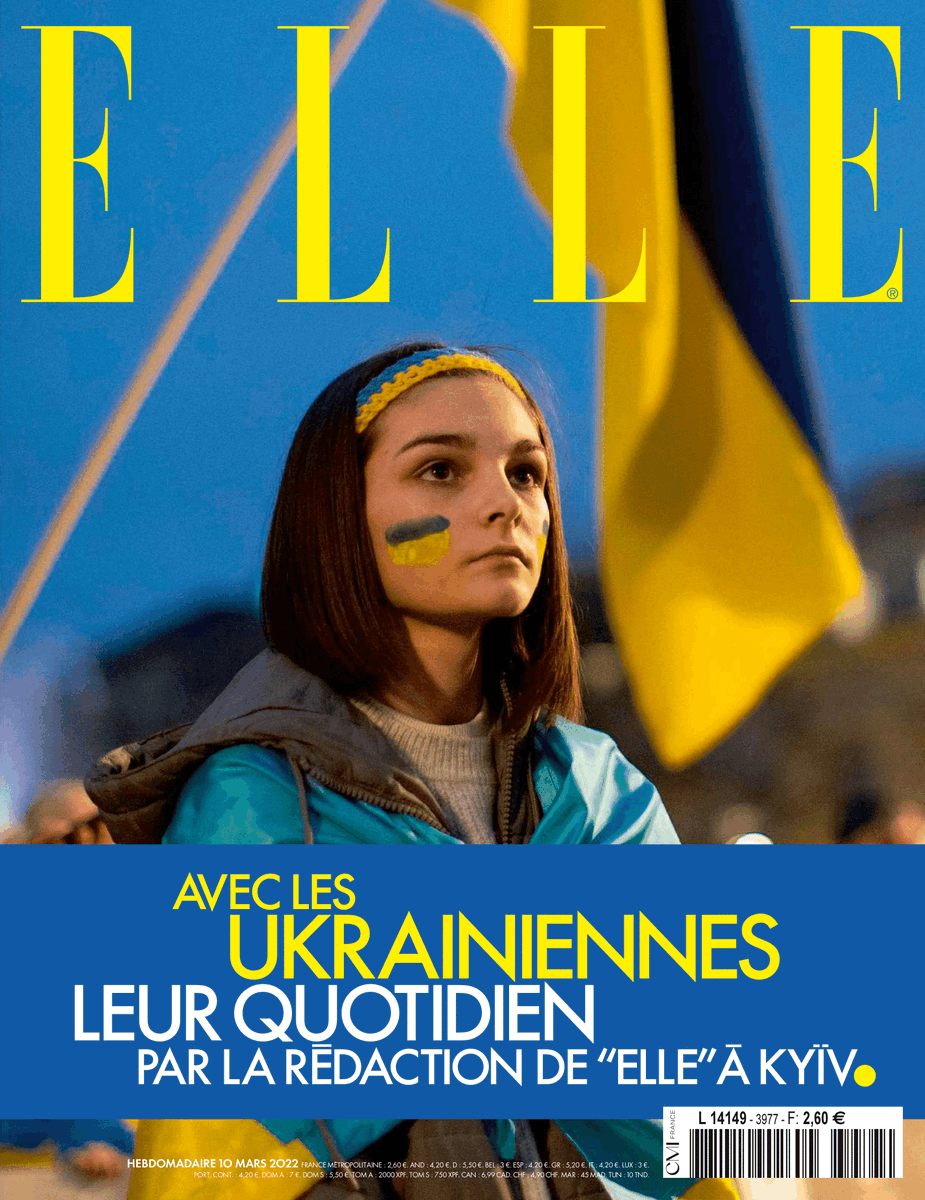 ELLEfrance's tweet photo. Avec les Ukrainiennes 💙💛
Leur quotidien par la rédaction de ELLE Ukraine à Kyïv.
#elle #ellemagazine #elleukraine #soutien #aveclesukreniennes https://t.co/c1GLMYn5x3