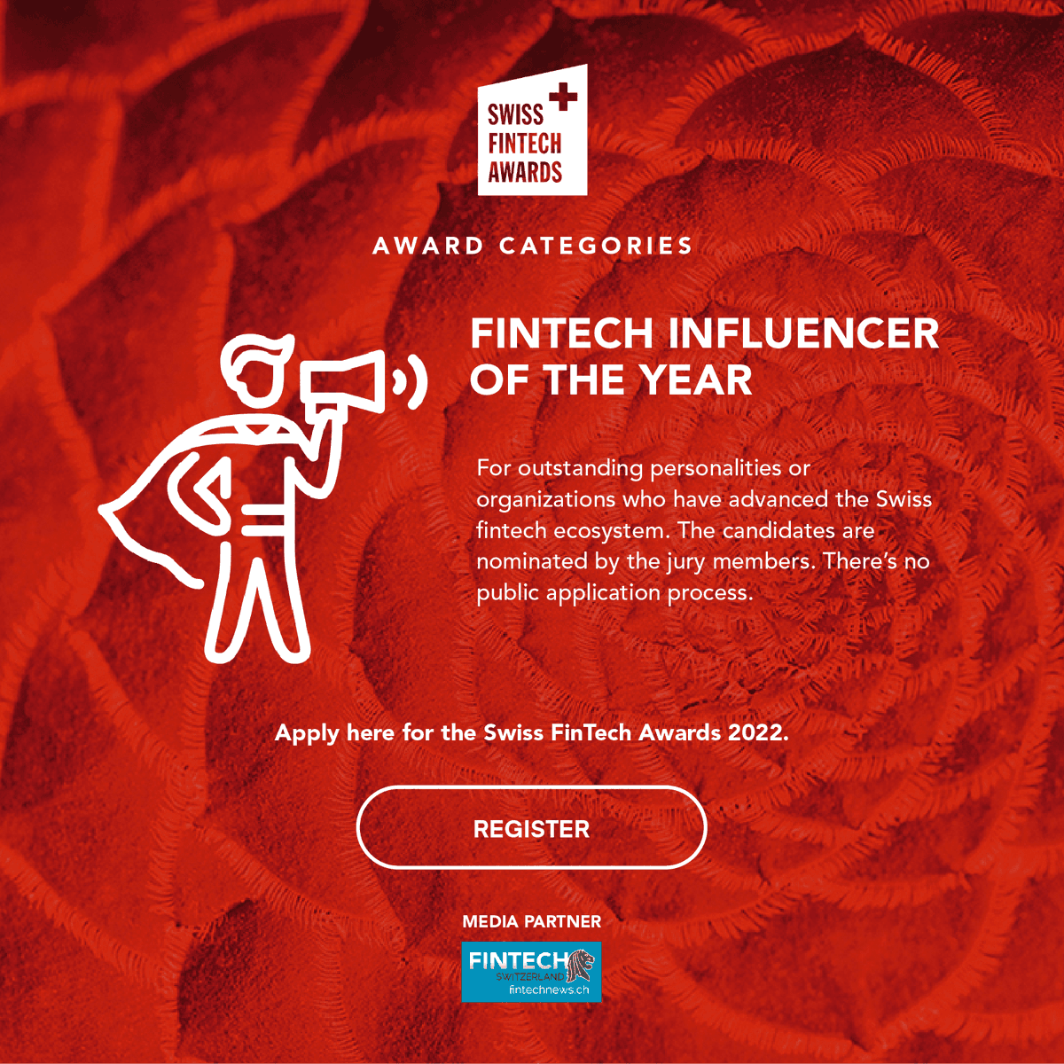 All fintech start-ups with a Swiss connection can apply for free until the 18th March 2022 by registering on bit.ly/3MyASgm  #swissfintech #startup #Switzerland #digitaltransformation