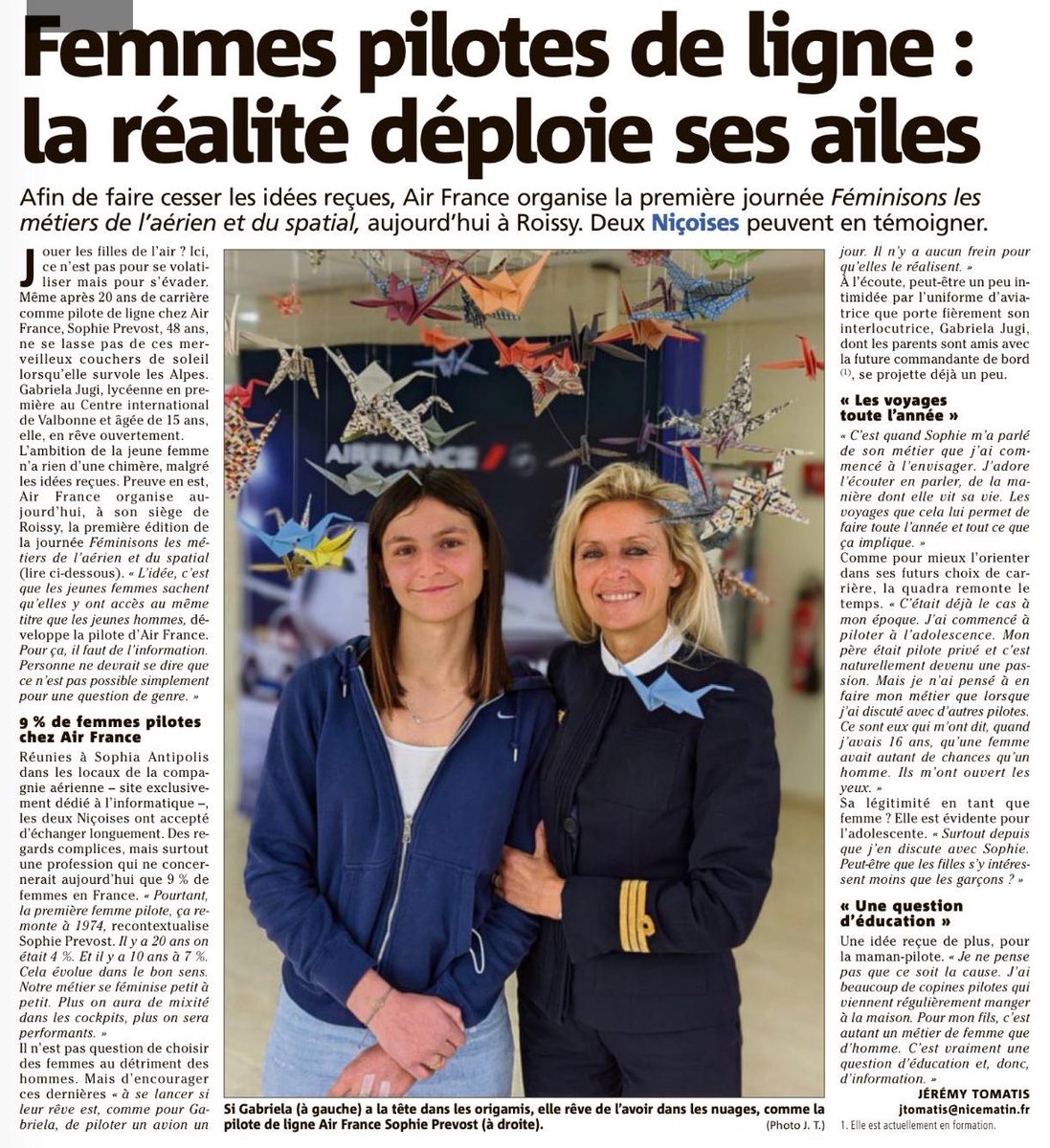 [ les « Elles » de l’aviation🌹]
à Sophie, Valérie, Gaëlle…
à toutes ces Femmes pilotes &amp; mécaniciens qui témoignent au quotidien leur passion &amp; leur engagement ds ces métiers si singuliers, qui se conjuguent au féminin comme au masculin!
#Féminisons 
#JournéeDesDroitsDesFemmes