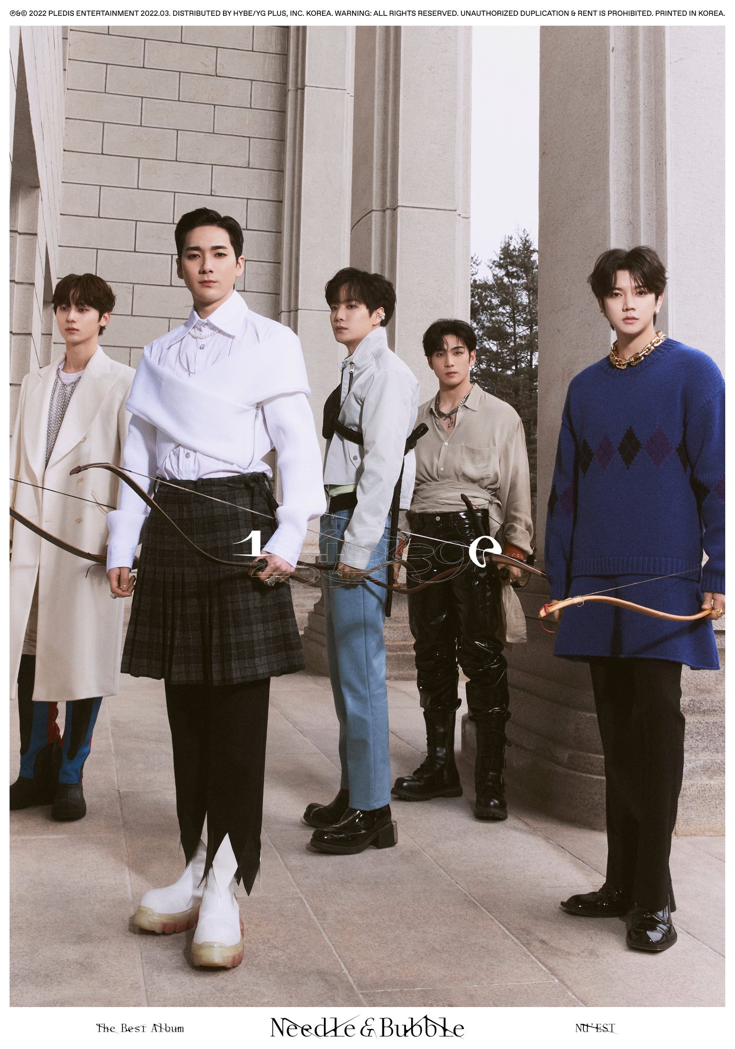 NU'EST needle & bubble ミニョン　封入＋インターパーク NU'EST)NUEST THE BEST ALBUM NEEDLE & BUBBLE AIR-KIT - Kpop USA