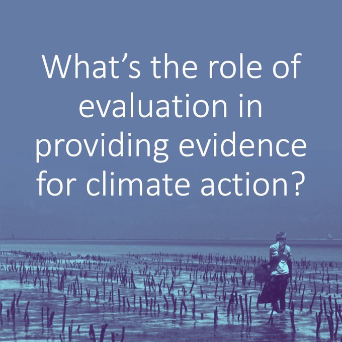 🌎Join the Climate Action #TwitterChat this Thursday to share your thoughts on the role of #eval in providing evidence to combat the climate emergency

📅10 March 2022
⏱️15:00 CET / 09:00 ET
Find out more ➡️ bit.ly/3pFrTjw 
#EvalChat #ClimateAction #SDGs  #ClimateAction