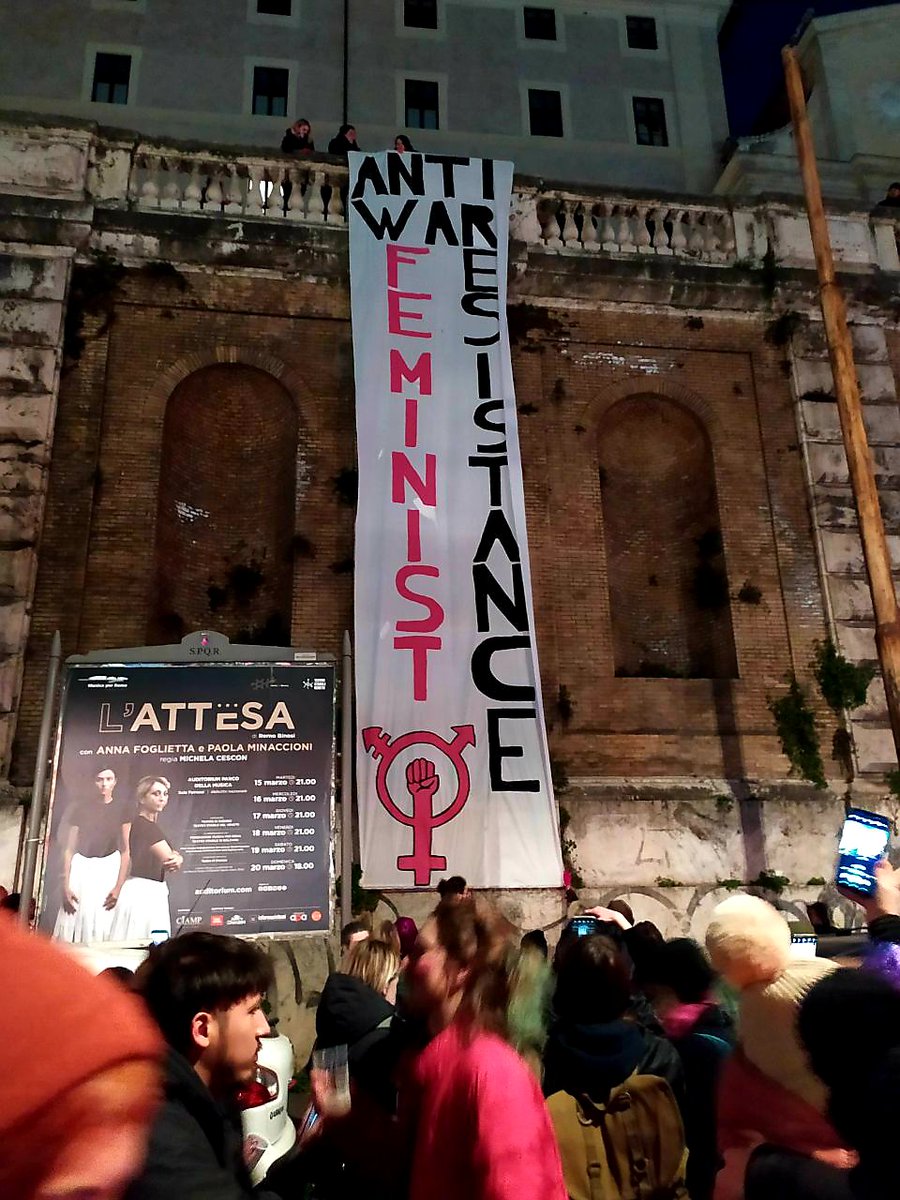 SIAMO IL FUTURO CHE PREVARRÀ 
#FeministAntiWarResistance 
#StrikeTheWar
#LottoMarzo
@nonunadimeno