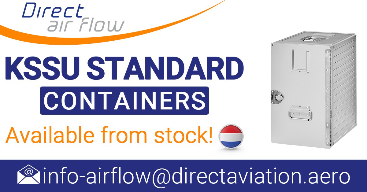 AirlineSupplier's tweet image. Airlines - Read our galley insert equipment 'in stock' update featuring our KSSU standard containers! airline-suppliers.com/supplier-press… #KSSU #DirectAirFlow #DirectAviation