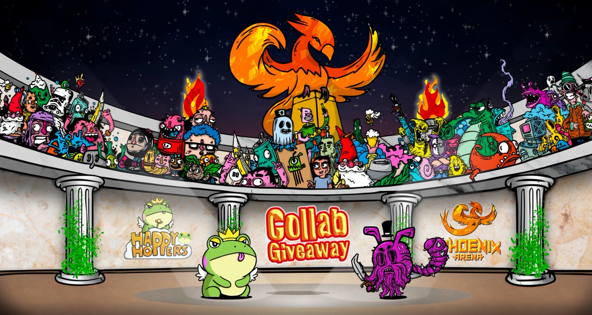 HappyHoppersNFT's tweet photo. We are doing a giveaway collab with our friends @ArenaPhoenix

Prize: 1 Arena Phoenix NFT

Check @ArenaPhoenix for a Hopper  giveaway!
 
1️⃣ RT
2️⃣ Follow @HappyHoppersNFT  &amp; @ArenaPhoenix
3️⃣ Tag 3 friends

Ends in 72 hours

#CNFTGiveaway #CNFTCommunity #P2EGame #CNFTs https://t.co/AV3lVC0jAG