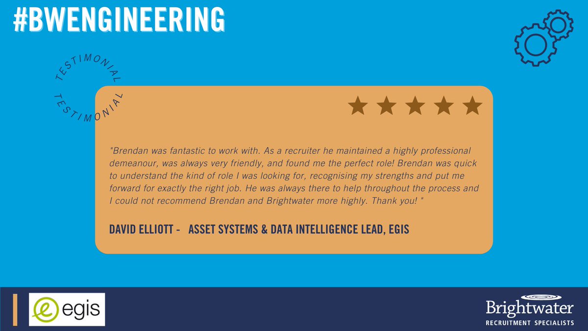 brightwater98's tweet photo. Recruiting #engineeringtalent can be arduous at times but getting lovely feedback from happy candidates makes it all worthwhile! Brendan Rogers from #BWEngineering is feeling all the β€οΈtoday with these words of praise. Well done, Brendan! https://t.co/ztuMYi6qAo