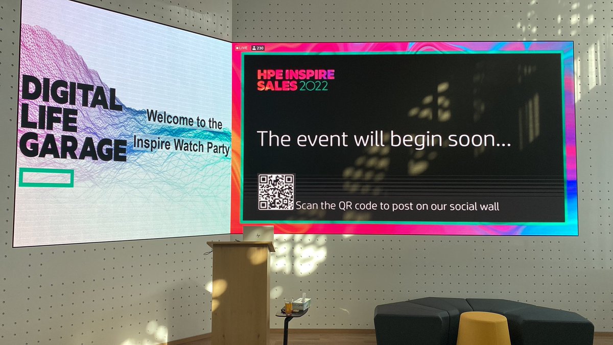 Watch Party at the Digital Life Garage #UKIMESA HPE Inspire 2022