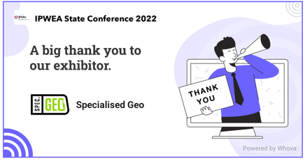 SpecialisedGeo's tweet photo. Specialised Geo is excited to have the opportunity to showcase our extensive capabilities at the @ipweansw  State Conference being held in Canberra March 9-10. 
 
Join us #Celebratingsuccess by dropping in to say hi, and learning a little more about our capabilities and future! https://t.co/Bt0fKKuu39