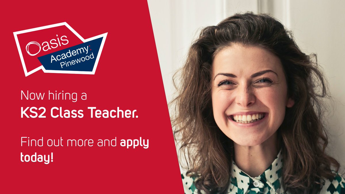 Do you care about your work-life balance? We do too. Come and teach #KS2 at <a href="/OasisPinewood/">Oasis Pinewood</a>, where every staff member matters and are part of a supported family. 

Click the link for more - bit.ly/35TCjVW. #Teachingjobs #JobsinRomford #OCLjobs