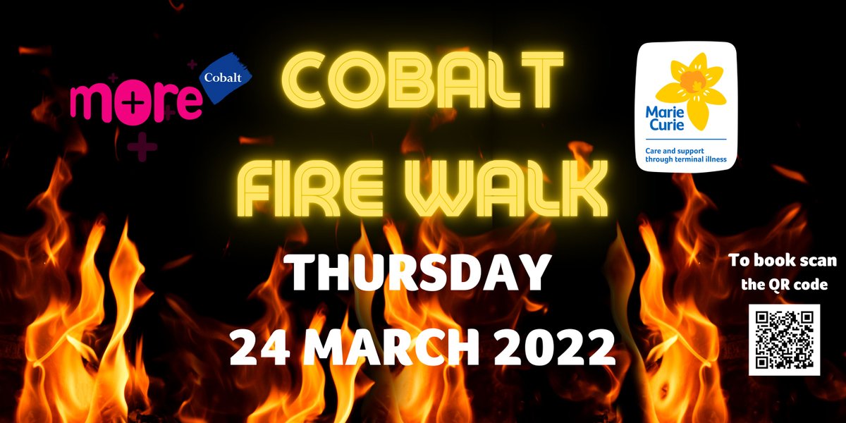 Are you brave enough? 🔥🦶

Just 16 days to go until our <a href="/mariecurieuk/">Marie Curie</a> Fire Walk! 

There is still time to sign up! It's going to be a great night of food, entertainment, prizes and of course walking on fire🚶‍♂️

Head over to our event for more info 
bit.ly/3tBmn2J