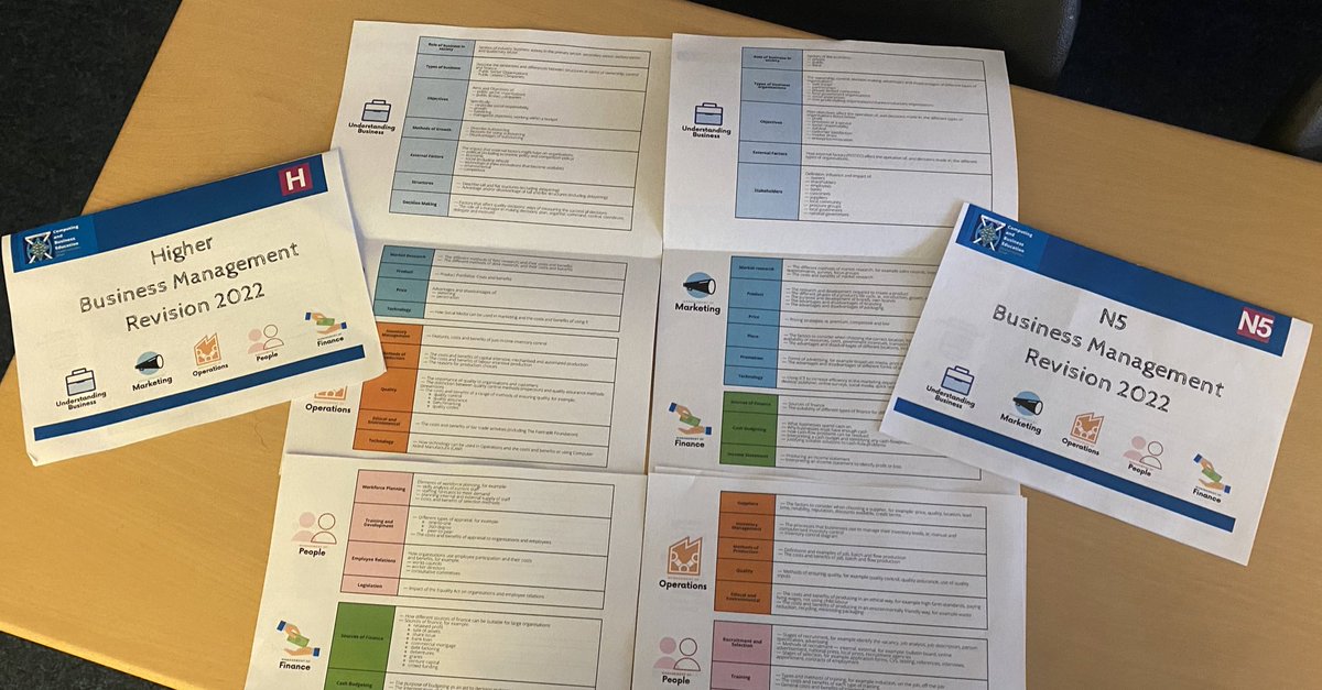 Cleveden - Business & IT (@csscompbused) on Twitter photo N5 and Higher Business - remember to pick up your exam checklist from your teacher this week! Knowledge organisers and revision packs will be ready next week! <a href="/ClevedenSec42/">Cleveden Secondary School</a> N5 and Higher Business - remember to pick up your exam checklist from your teacher this week! Knowledge organisers and revision packs will be ready next week! <a href="/ClevedenSec42/">Cleveden Secondary School</a>
