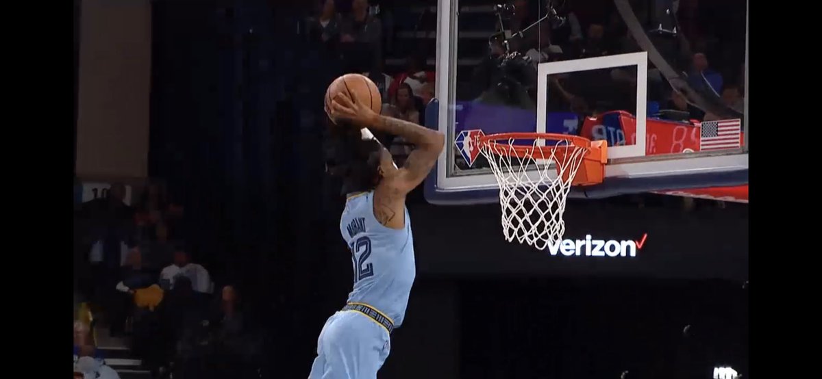 Fatgroh's tweet image. Aż musiałem zrobić #printscreen Jo Morant #alleyoop 😱 trafi?? #nbapl