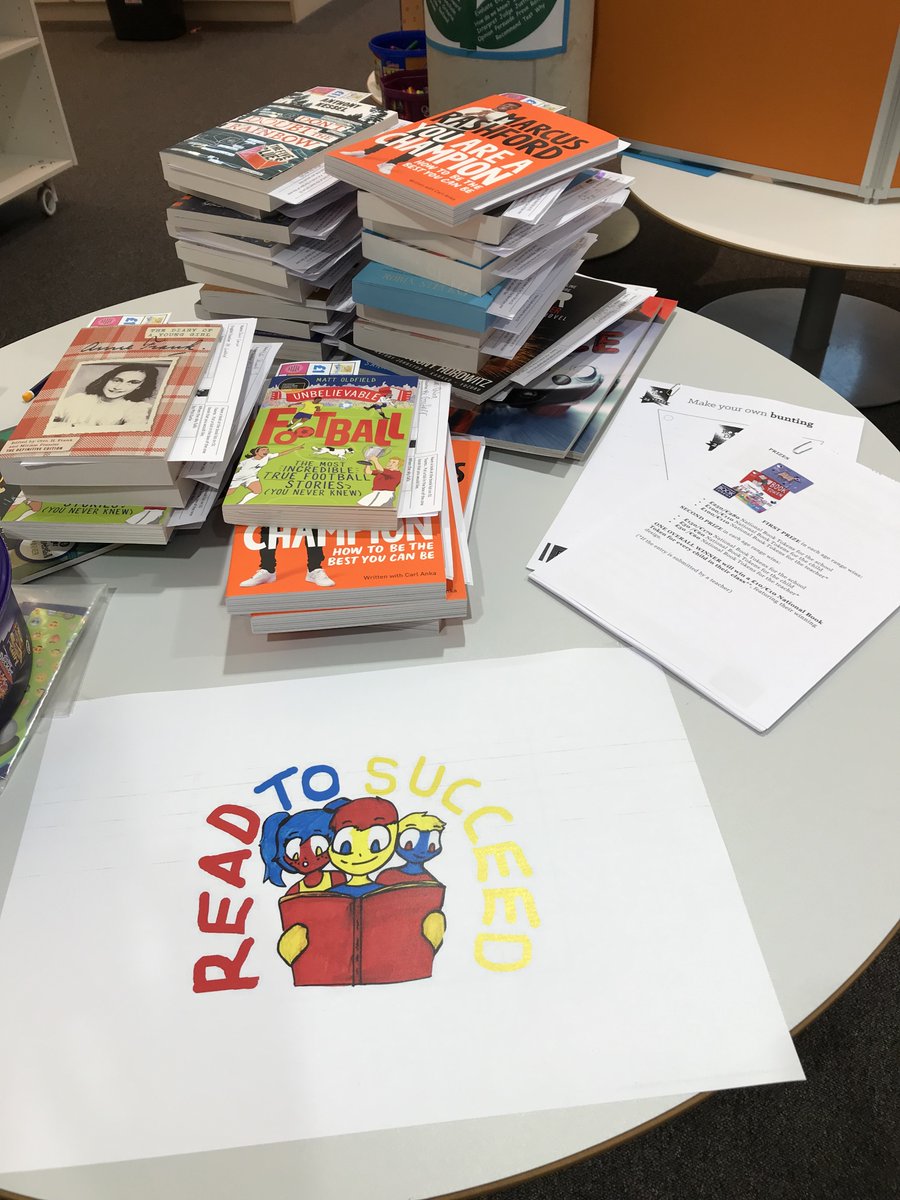 GHS_Lib's tweet photo. North Lanarkshire Schools Read to Succeed pledge aims to get all pupils hooked on reading for pleasure.    Celebrating RtS &amp; World Book Day the library was buzzing  with S1 pupils. They collected their free book, read &amp; relaxed and played book'fish' &amp; book jenga.#ReadtoSucceed https://t.co/dwwNhKRLCu