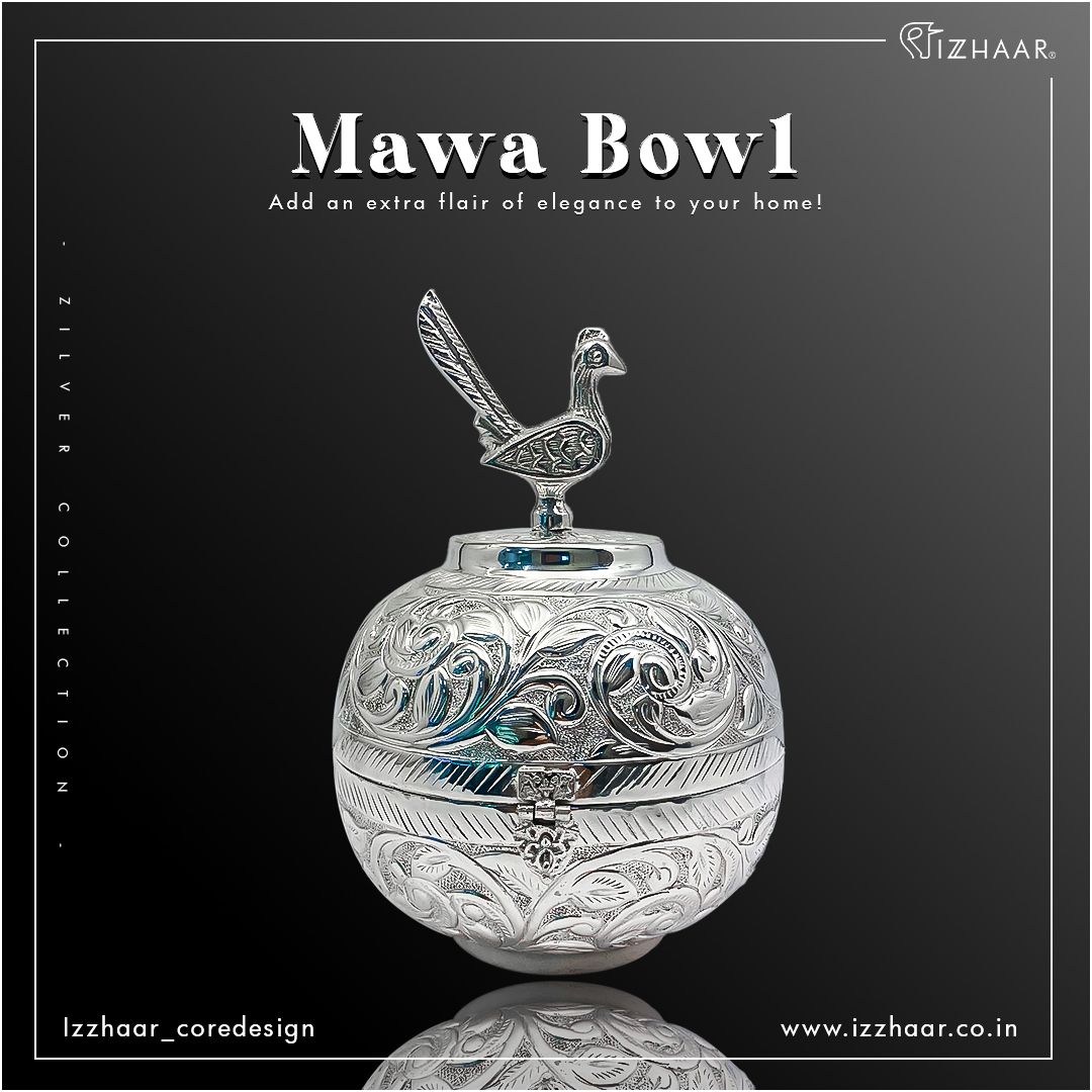 _Izzhaar's tweet image. Everyone will get awestruck as they witness such amazing detailing and craftsmanship! Add this exquisitely designed 𝐌𝐚𝐰𝐚 𝐁𝐨𝐰𝐥, which will captivate everyone with its splendor.

.
.
#izzhaar #zilver #silver  #gifting