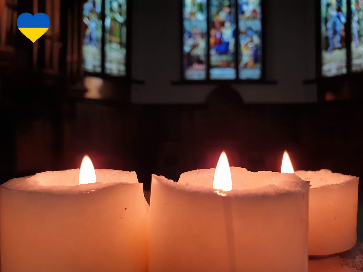 standrewsurc's tweet photo. LIGHT A CANDLE FOR PEACE
As the conflict continues in Ukraine from this Sat 12 Mar, the Narthex (Clock Tower door) will be open for all who wish to come &amp; light a candle for peace in Ukraine &amp; for their people.
Open at:
Sat 09.00 to 10.00
Mon 09.00 to 10.00 
Wed 18.00 to 19.00. https://t.co/c5B7bHuDzG