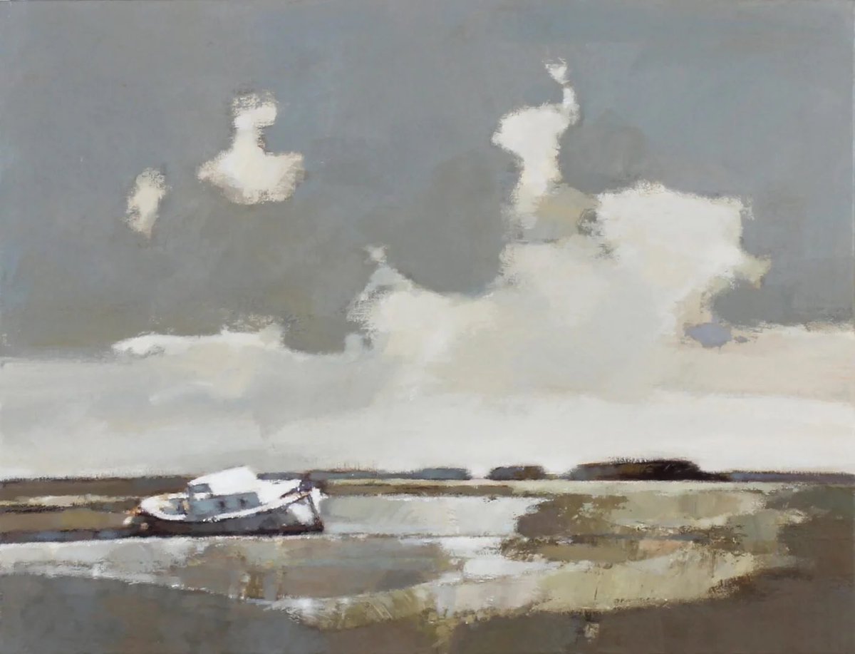 The White Boat, Morston by John Newland on display in our new exhibition for March.