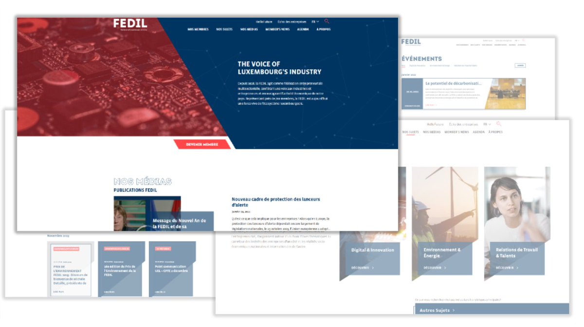 FEDIL (@fedil_lux) on Twitter photo 📢 We are proud to present the new website of <a href="/FEDIL/">fedz alfeche</a>. It has been designed for our members, but also for our partners and anyone interested in industry and business.
ENJOY YOUR VISIT!
▶️ fedil.lu/fr 📢 We are proud to present the new website of <a href="/FEDIL/">fedz alfeche</a>. It has been designed for our members, but also for our partners and anyone interested in industry and business.
ENJOY YOUR VISIT!
▶️ fedil.lu/fr