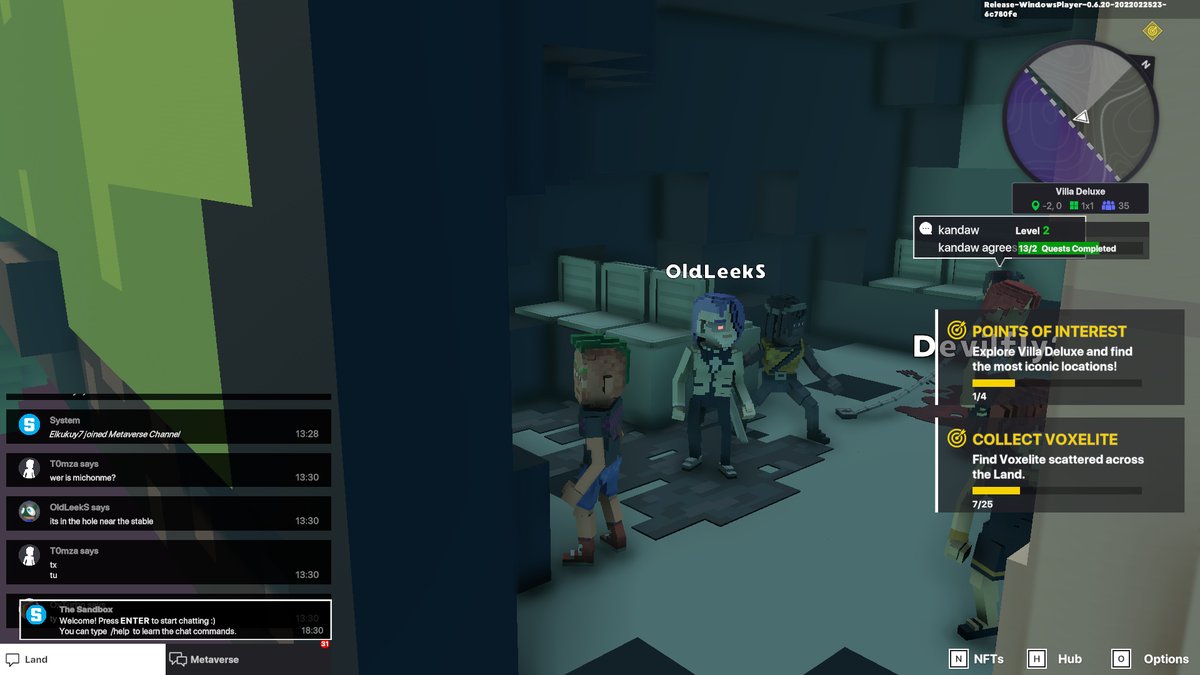 Elkukuy77's tweet photo. @TheSandboxGame I just participated in the daily #SandboxAlphaS2Contest for a chance to earn up to 1,000 $SAND! Starting March 8 - Find Michonne &amp; her zombies. Check out my screenshot below! 👇 #SandboxAlphaS2 https://t.co/bxtm6jHm4B