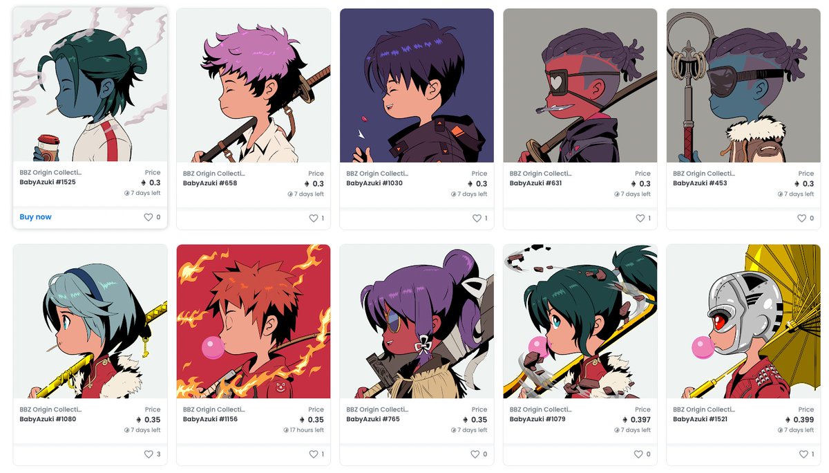 🔥‼️ REVEAL IS LIVE ‼️🔥

You can now check out your BabyAzuki on Opensea! 

Please allow some time for Opensea to refresh the metadata, but you can manually refresh by clicking the "Refresh metadata" button.

👉 opensea.io/collection/bbz…