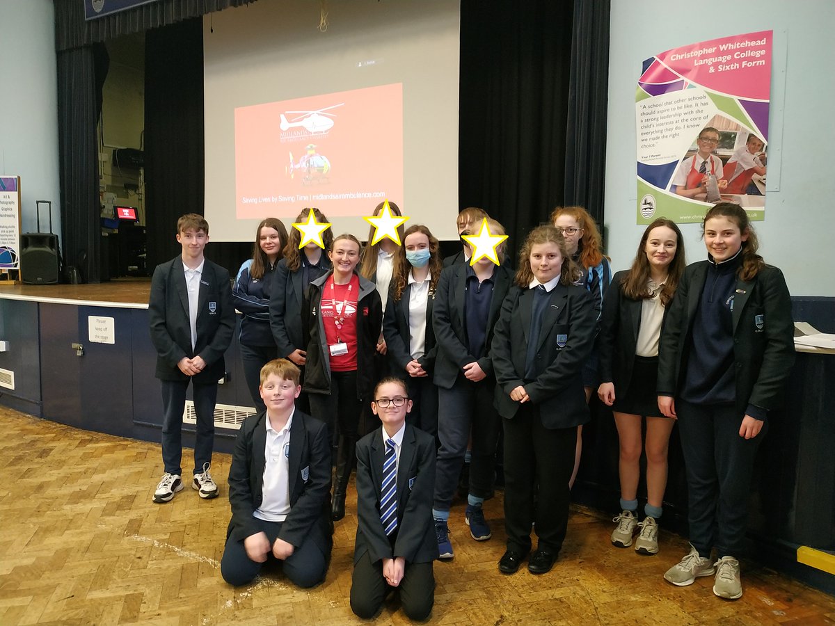 Pankhurst students welcomed Charley from <a href="/MAA_Charity/">Midlands Air Ambulance Charity 🚁</a>  yesterday, to present a cheque to this worthy cause. 
Funds were made by selling Valentine's roses to students &amp; staff.  Organised by the Pankhurst student leadership team, they raised a whopping £150.62 
#worcestershirehour