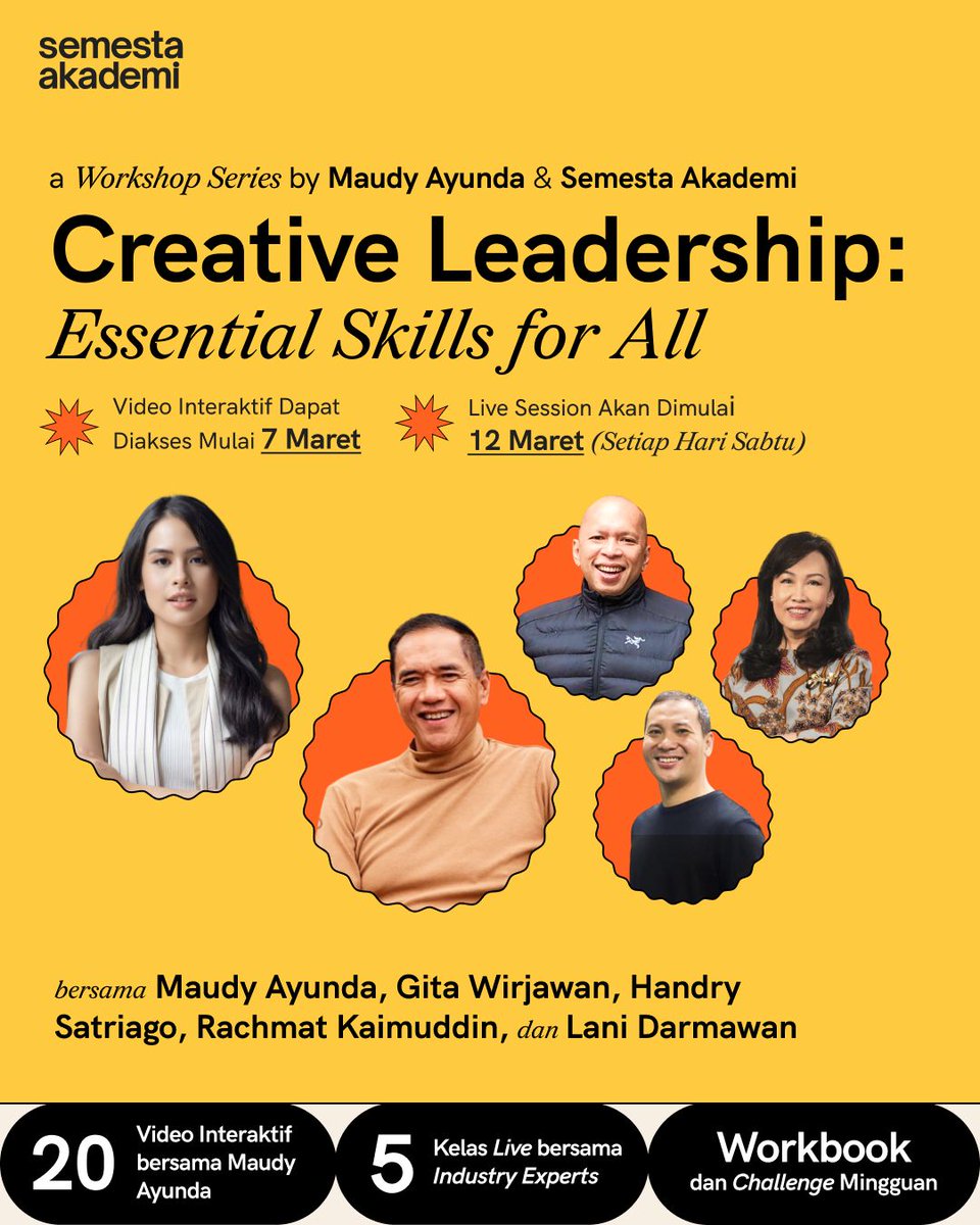 Co-created a class on Creative Leadership with Semesta. SO EXCITED.
