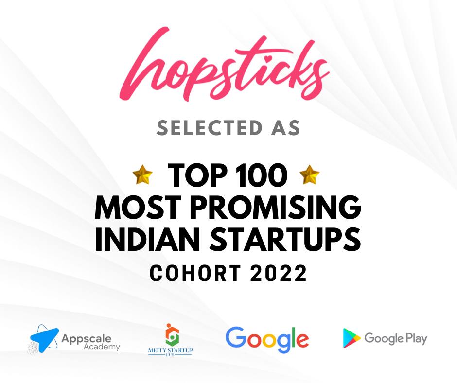 HopsticksIN's tweet photo. Excited to announce that #NammaPondy Startup Hopsticks has been selected as one of the Top 100 most promising Startups in India by Google and MeitY (Ministry of Electronics &amp; Information Technology) Startup Hub to be part of Google's first-ever Appscale Academy's Cohort 2022. https://t.co/jCmv5nDuIn