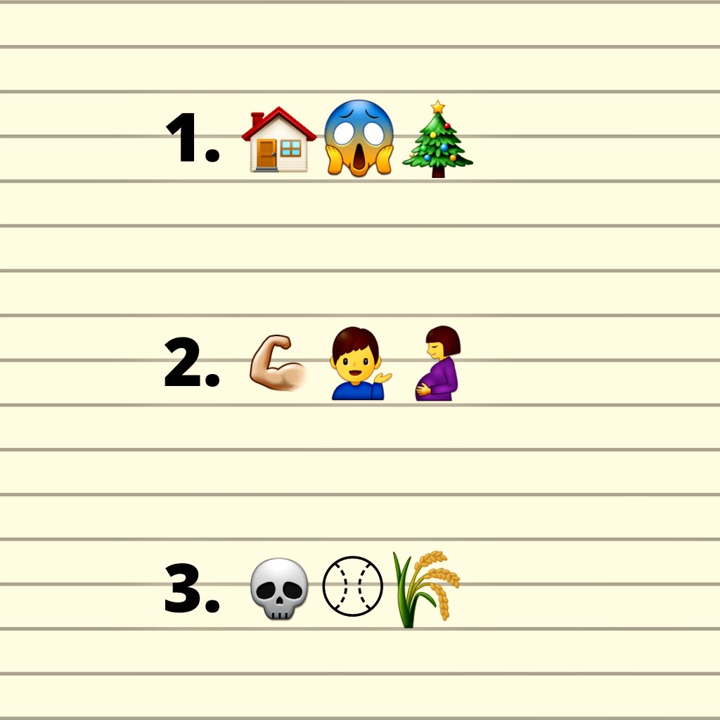 FNWFpodcast's tweet photo. Wanna play a game....?
Can you guess the movies from the emojis? Comment your best guess below... answer on Friday.
#canyouguess #wanttoplayagame #movies #90smovies #PodcastAndChill #guessinggame #SupportUkraine https://t.co/QMCcSTqrgl