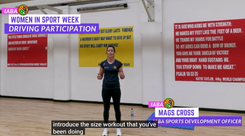 UlsterBoxing's tweet photo. As part of our #WISWeek2002 #drivingparticipation programme, our Boxing Development Officer has created this boxing fitness taster session for women and girls. 

Lace up your gloves!🥊
https://t.co/K2xZAhKbrZ
#FollowHerLead https://t.co/ltThGblHGW
